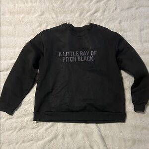 Black Graphic Women's Sweatshirt